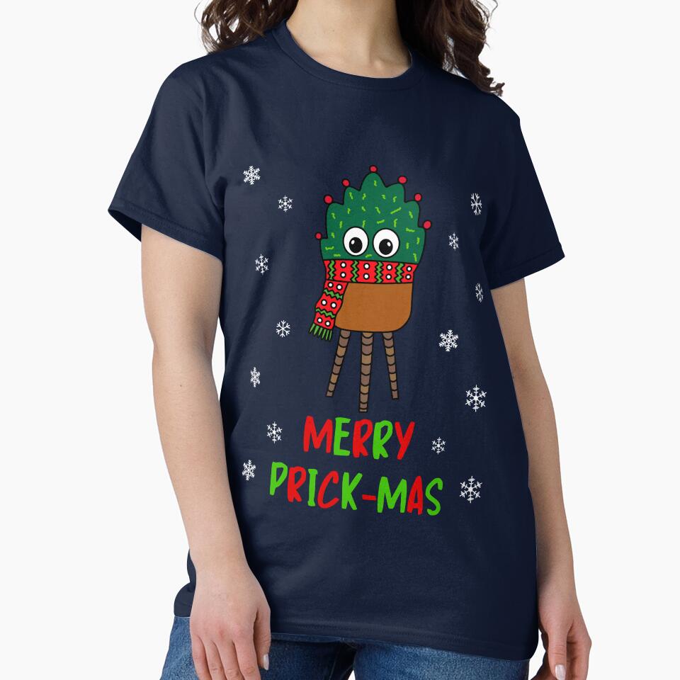 Merry Prick Mas - Christmas Cactus With Scarf by DreamCactus