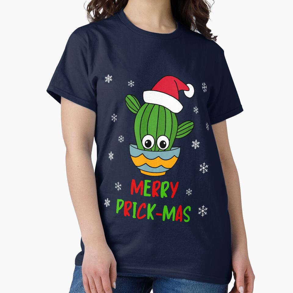 Merry Prick Mas - Cactus With A Santa Hat In A Bowl by DreamCactus