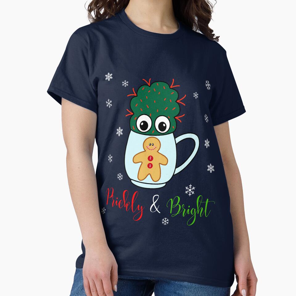 Prickly And Bright - Small Cactus With Red Spikes In Christmas Mug by DreamCactus