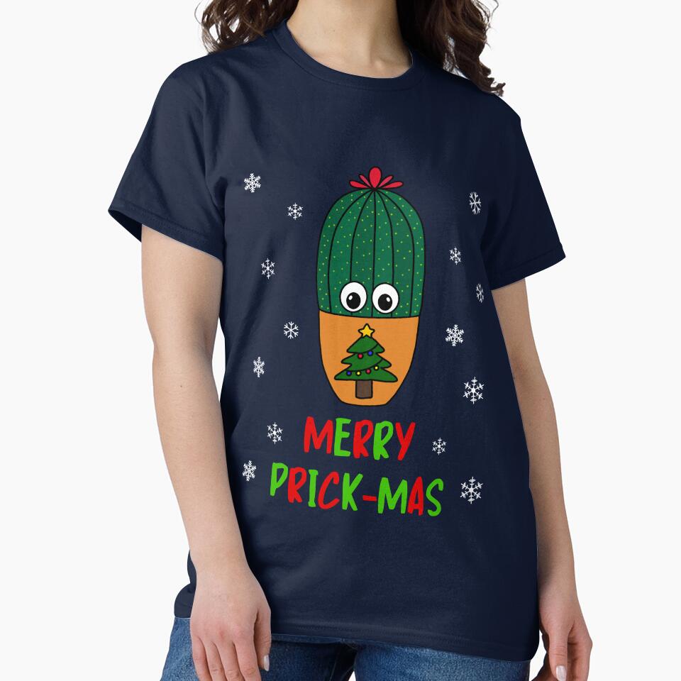 Merry Prick Mas - Cactus In Christmas Tree Pot by DreamCactus