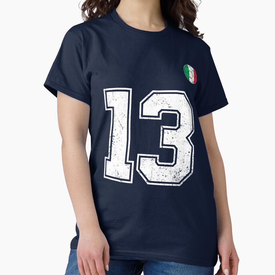 Italy Soccer Number 13 Vintage Sports Fan by RoyesButler