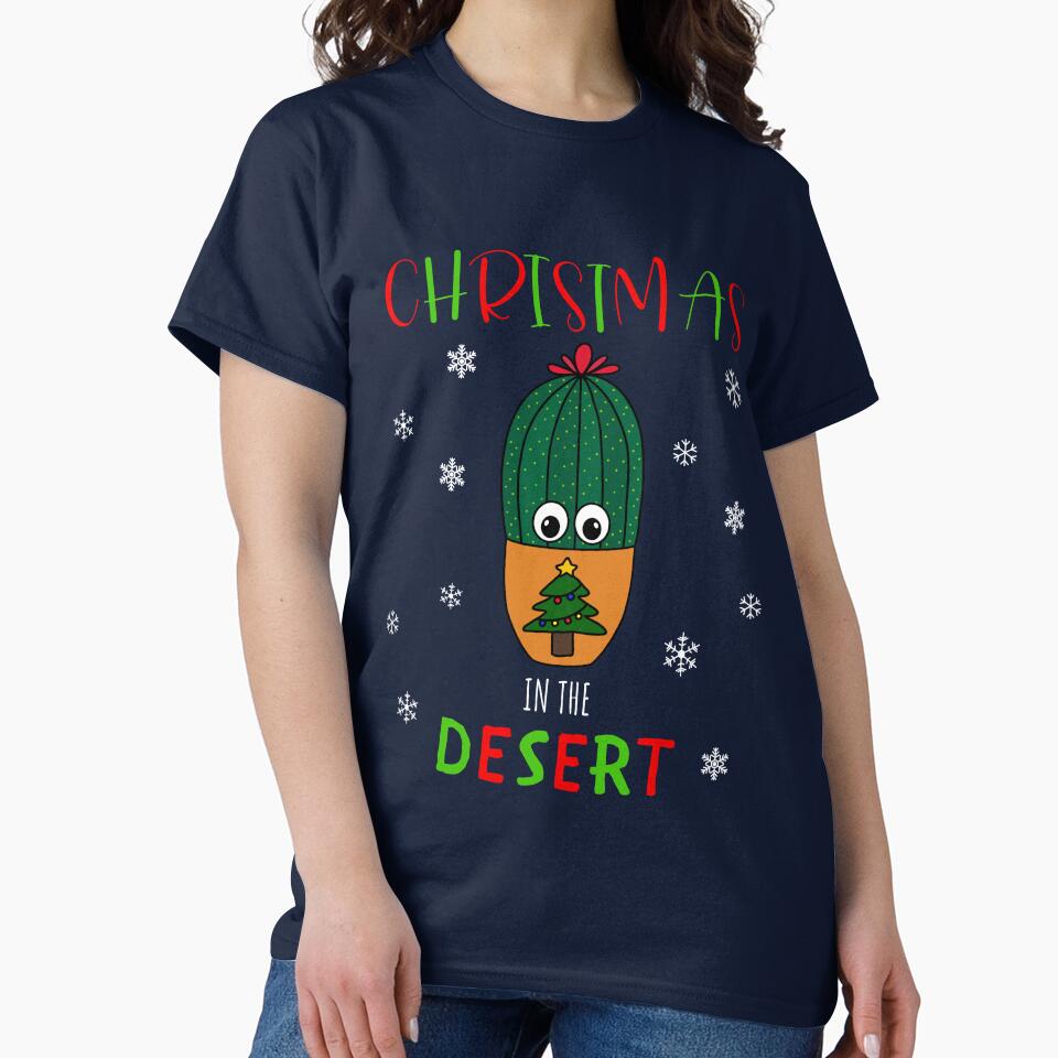 Christmas In The Desert - Cactus In Christmas Tree Pot by DreamCactus