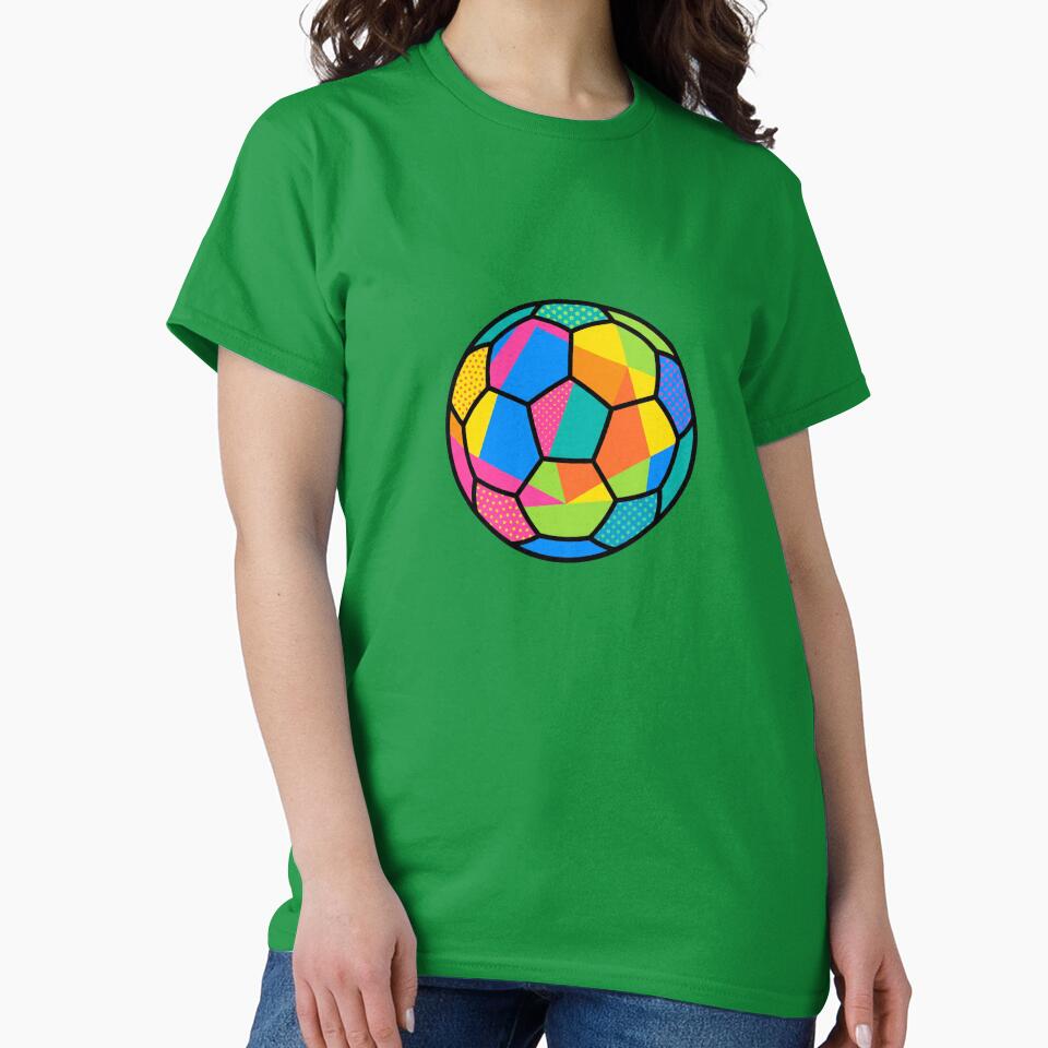Retro Comic Book Style Paneled Sports Soccer Ball Graphic by Terry Bain