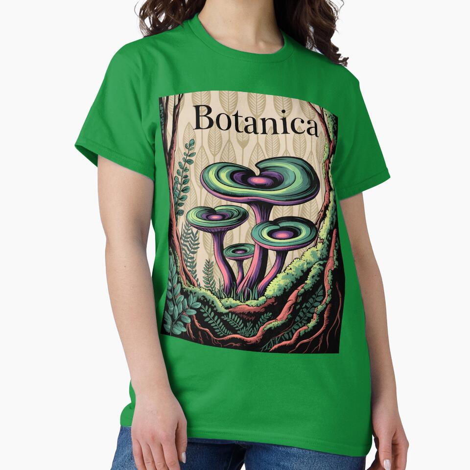 Mushrooms with Botanica text by RaBeNature