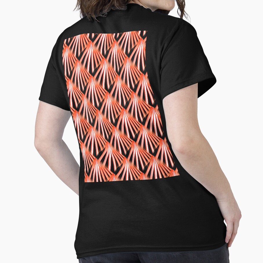Art Deco Tropical Beach Palm Orange Cut Out by taiche