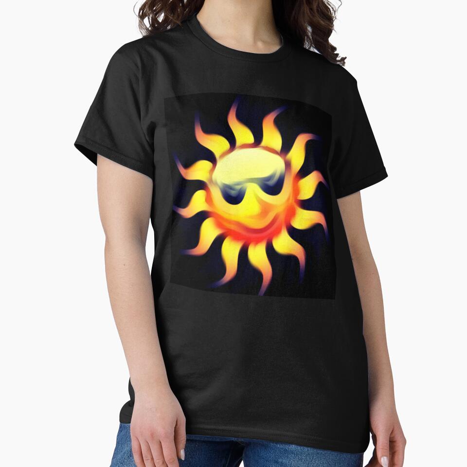 3D Digital Sun Art Print by 59SHOP24