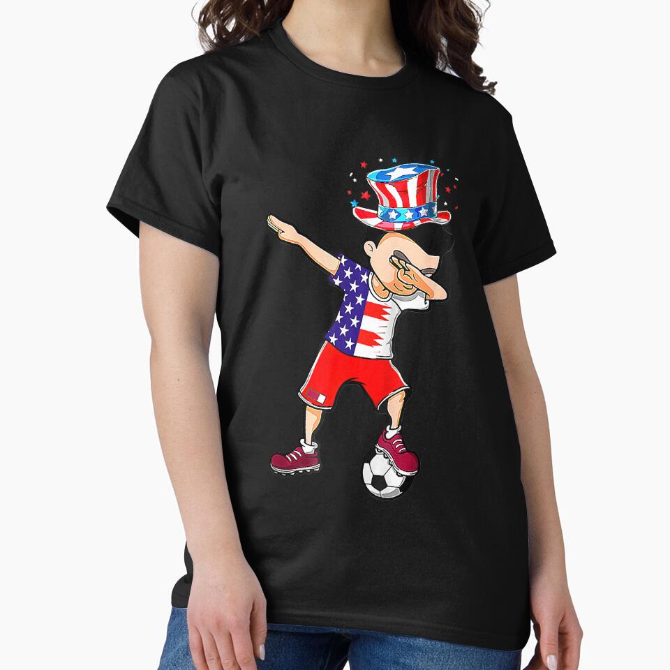 Dabbing Soccer American Flag 4th Of July Baseball by mainana78