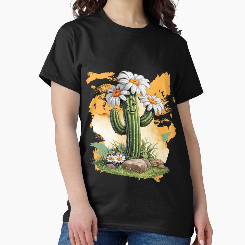 Cute Happy Cactus With Flowers | Funny Desert Plant by ChenEngEng