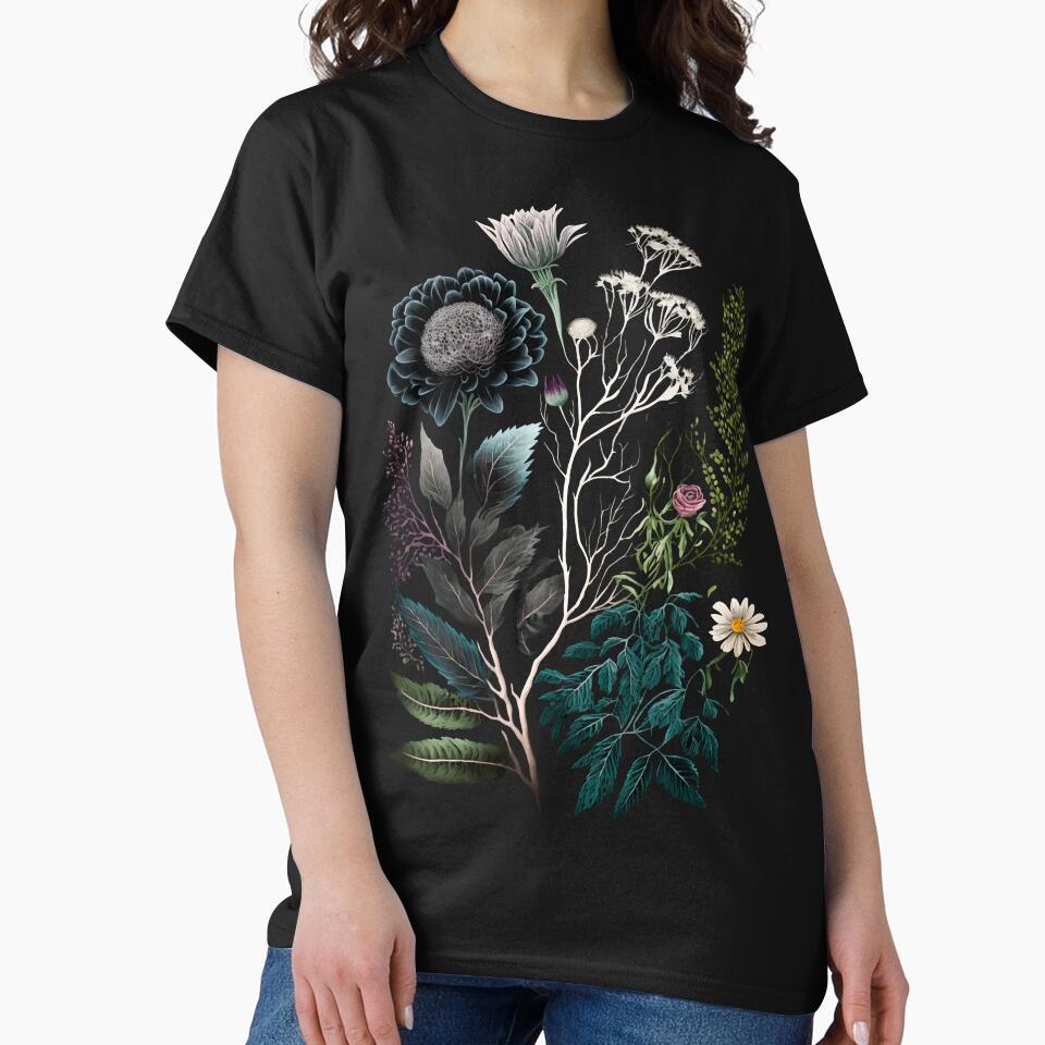 Witcy Dark Academia Botanical Art by Enyr