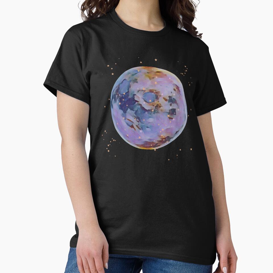 Full Moon and Stars by Lylabean22
