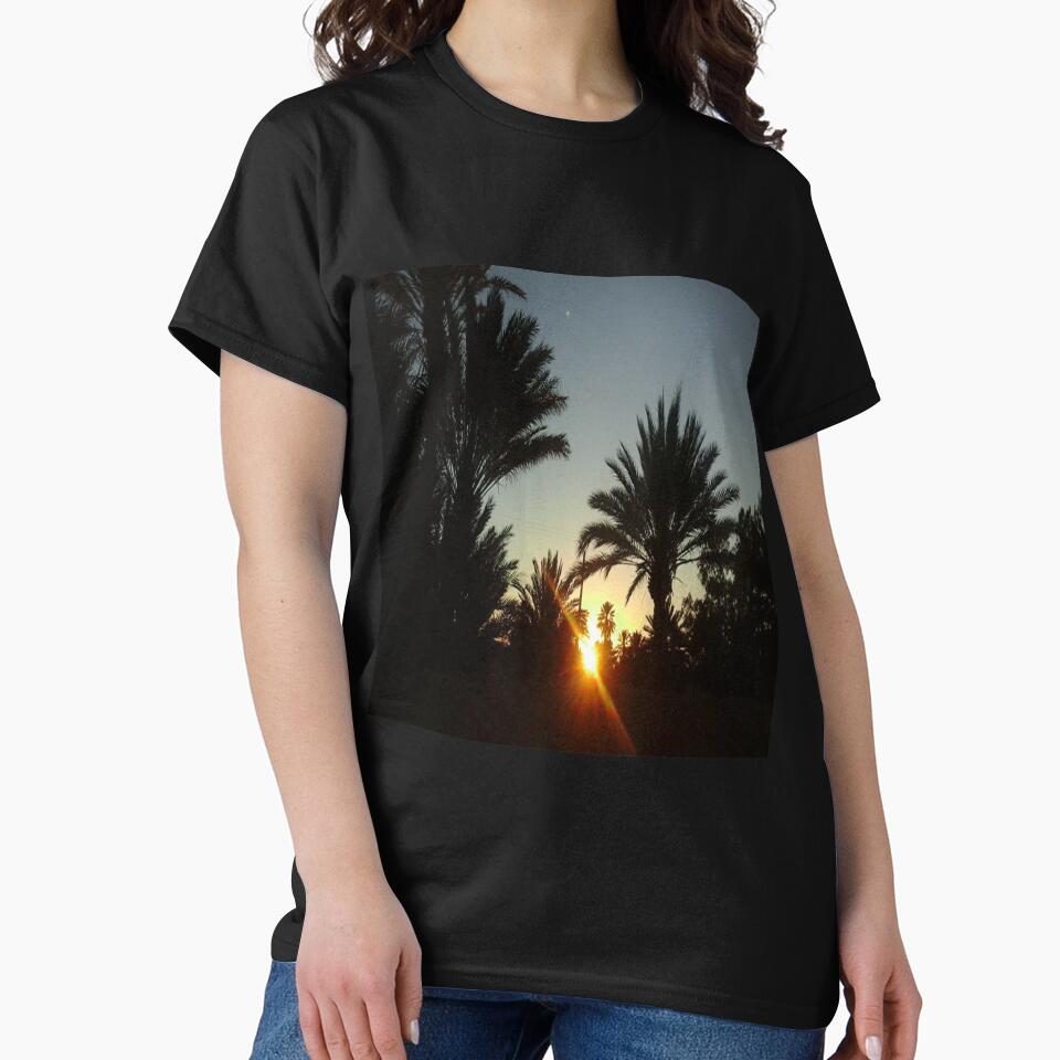 Awesome view on sunset and palm trees by faridman