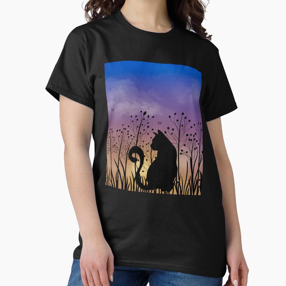 Cat Silhouette Sunset by HappyLifeCreate