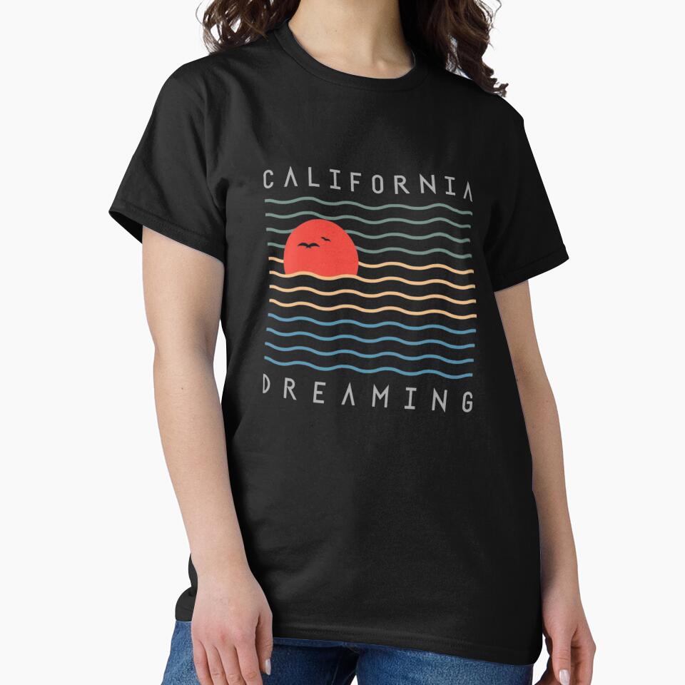 California Sunset Wave Lines by Oniyasha