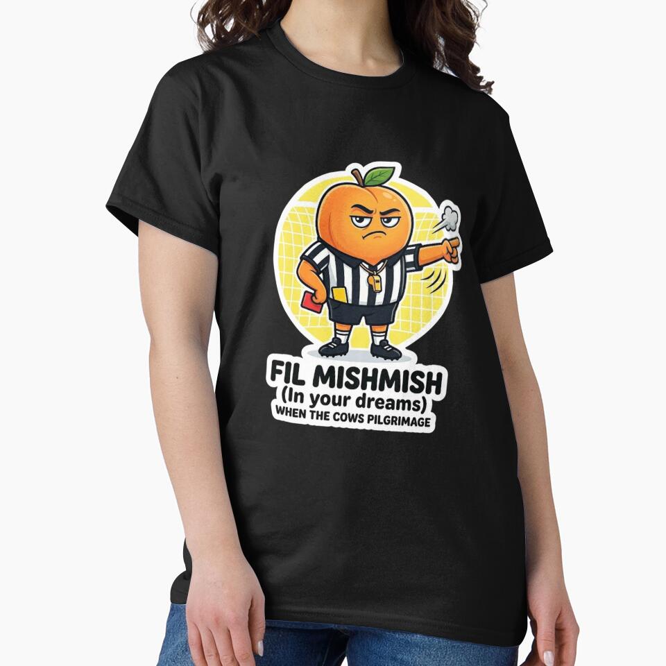Fil Mishmish – Funny Referee Orange Sticker Design by RDcollections