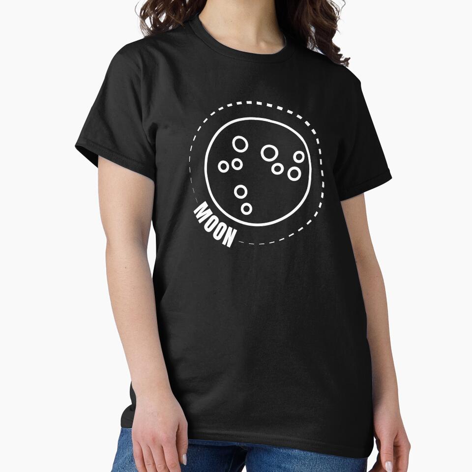 The Moon (WHITE DESIGN) by EleannaInSpace
