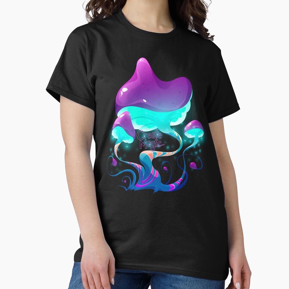 fantastic magic mushroom essential tshirt by anandsiva2703