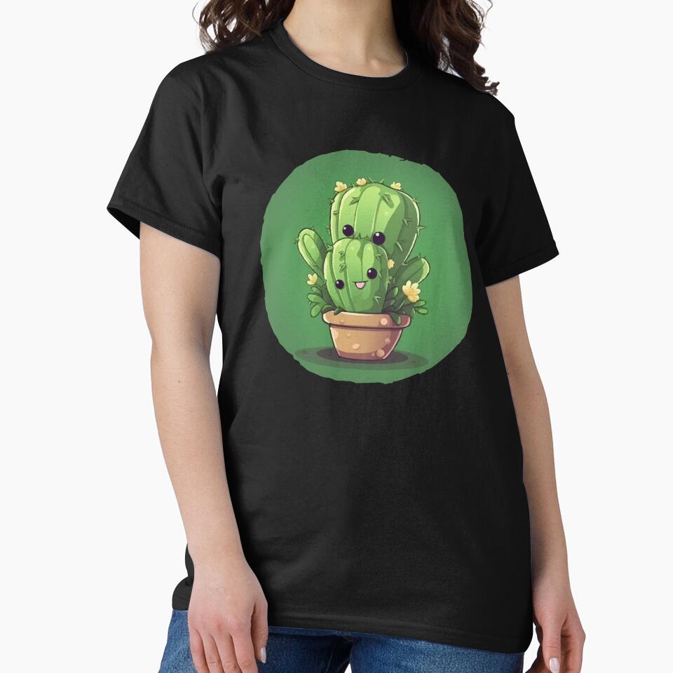 Cactus Mom and Her Little One - Cactus Family by Cartoon Island