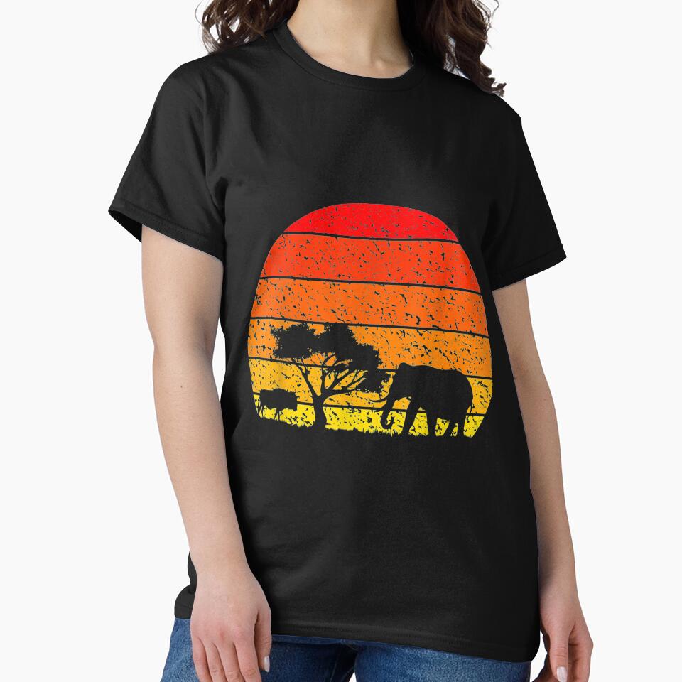 Vintage Africa Retro Sunset Silhouette by PRID3STATE