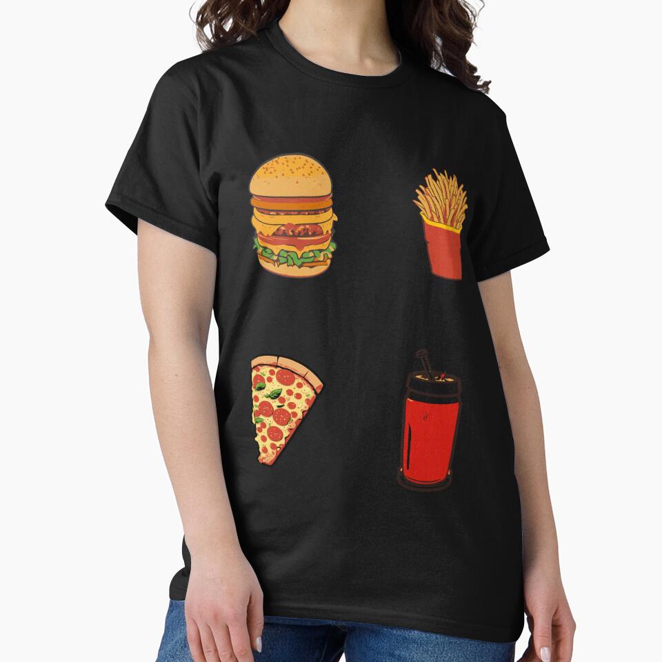 Combo Burger - Fast Food Favorite by FridPix