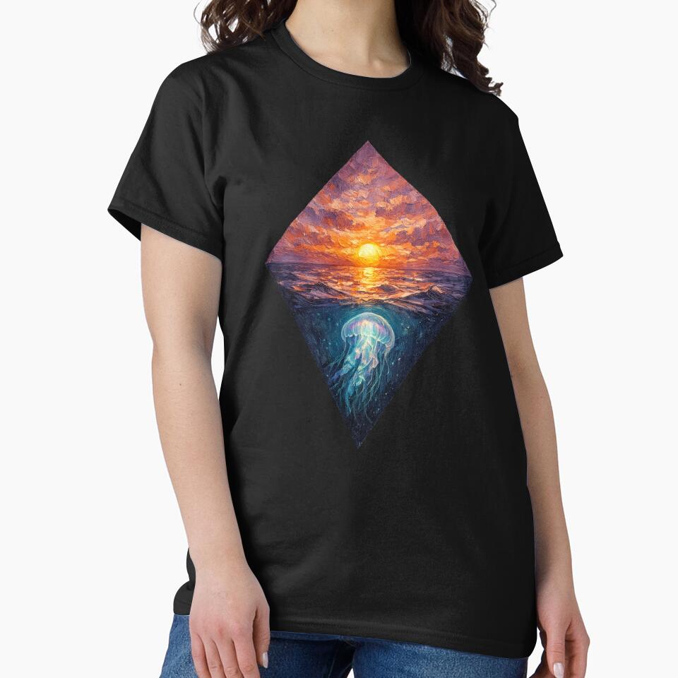 Jellyfish Sunset Artwork by Planetporridge