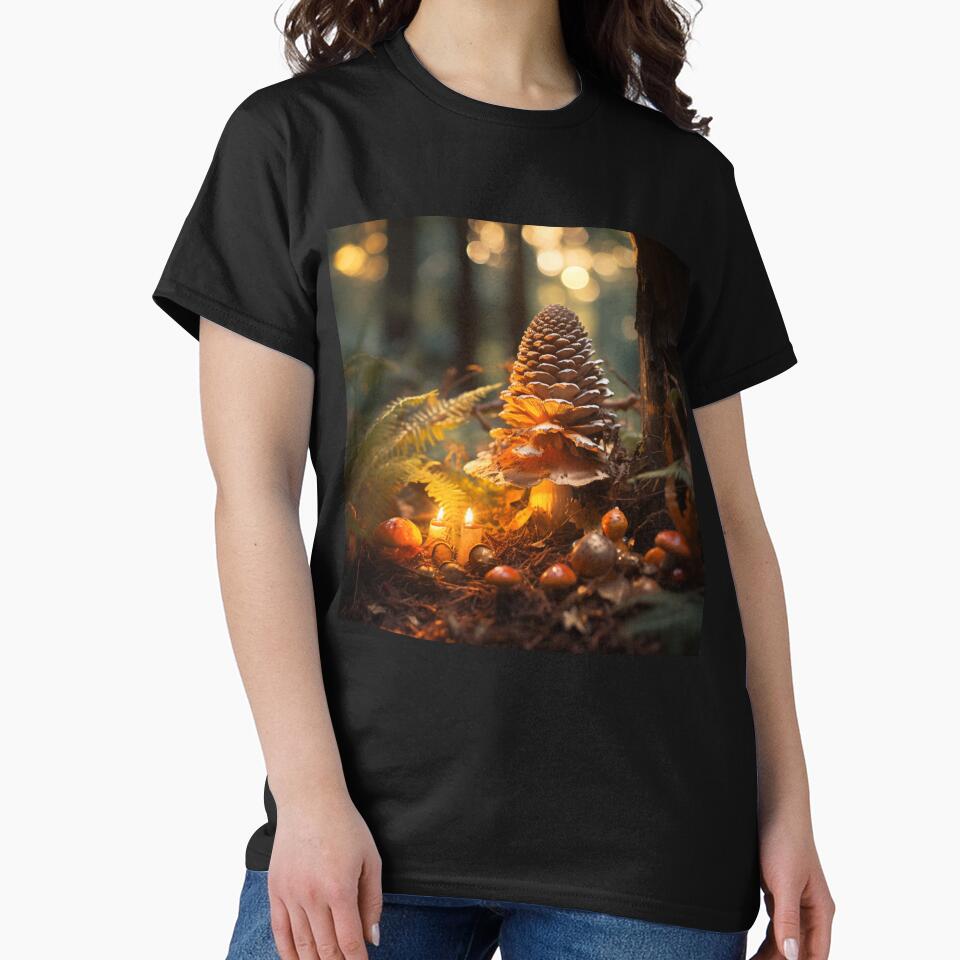 Pineforest Pinecone Mushroom House Poison Mushroom Cookie Mushroom Hunting Mushroom Winter by OliveAndSnow