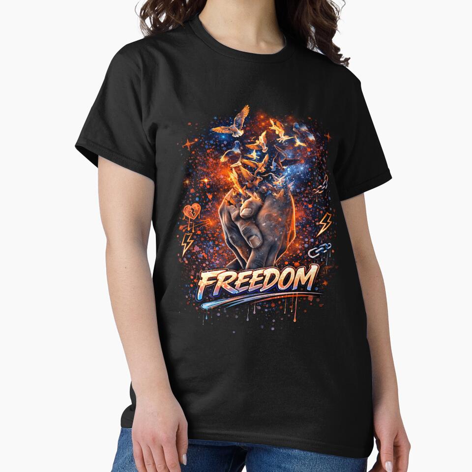 Freedom Hands street art by Natart1004