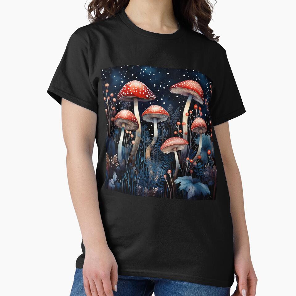 Red Mushroom Fairycore Enchanted Mushroom Forest Shroom Psychedelic Mushroom by OliveAndSnow