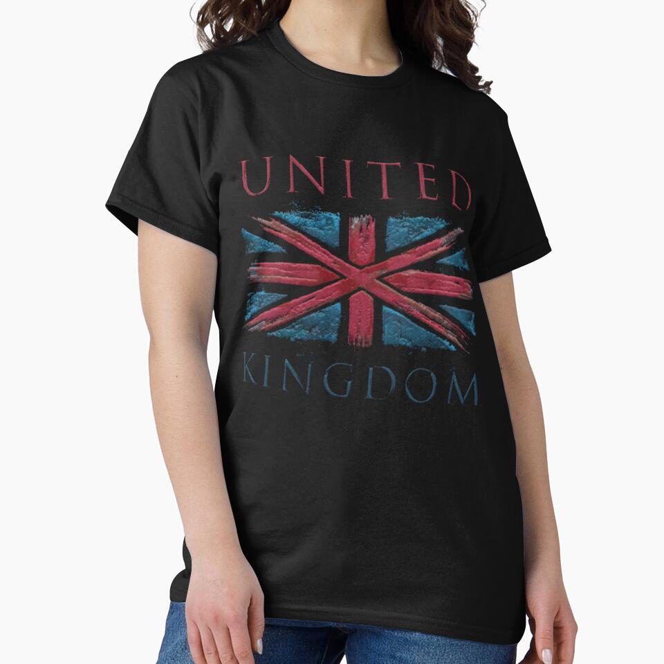 grunge and rusty united kingdom x flag - embroidery iron patch textured graphic artwork by hayrpictures