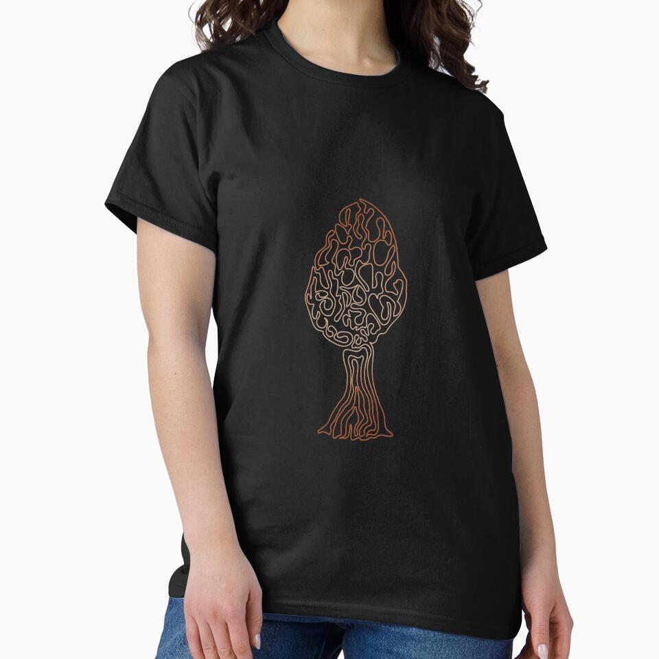 Morel Mushroom - Doodle Line Art 06 by serenaking
