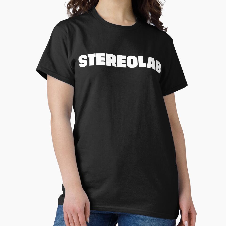 Stereolab white logo by Marcelo Badari
