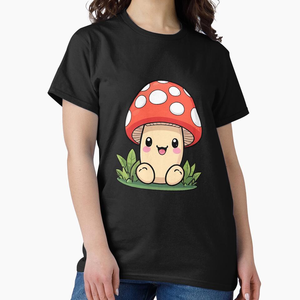 Cute Kawaii Mushroom, Mushroom Lover by saloui