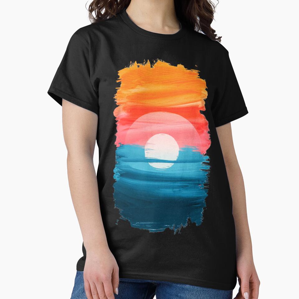 A captivating abstract art piece , showcasing the ephemeral beauty of a sunset. by aipaint
