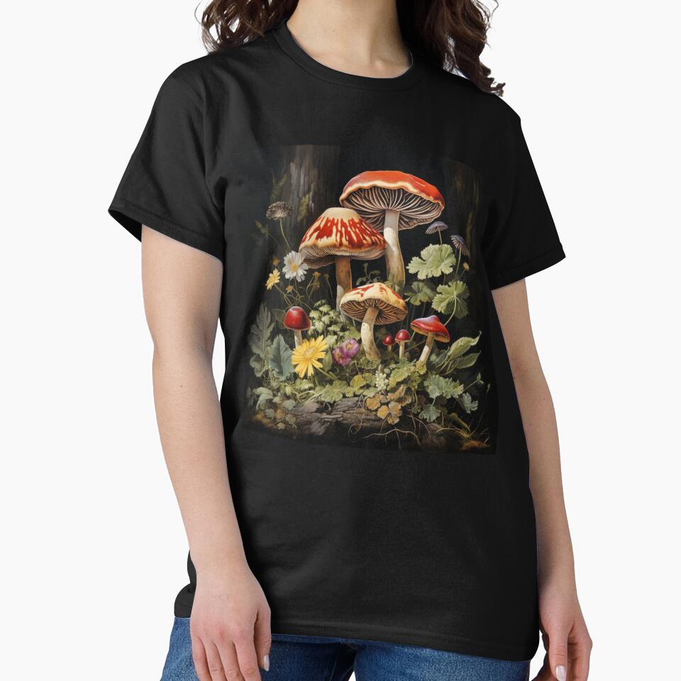 Enchanted Mushroom Forest Shroom Psychedelic Mushroom Electric Forest Red Mushroom Fairycore by OliveAndSnow