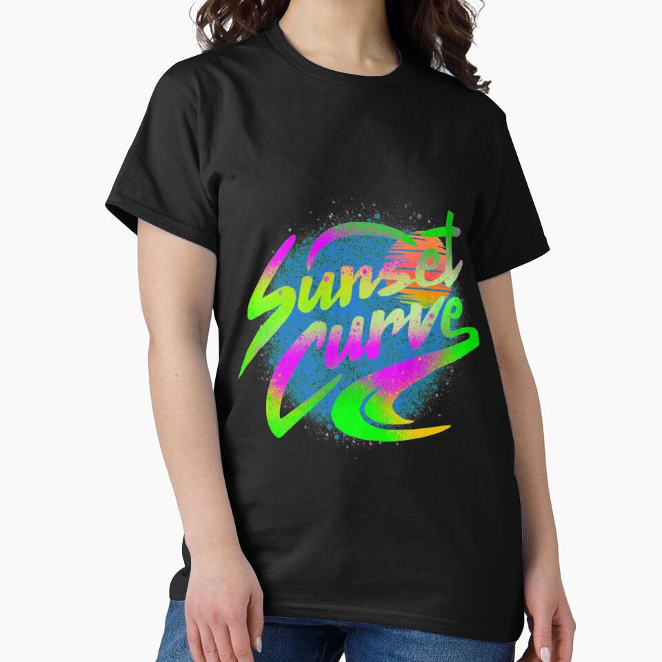 vintage retro sunset curve by JonesErin