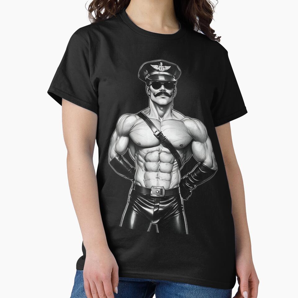Gay Leather Uniform Daddy Tom of Finland Tribute Berlin German Pride Graphic Design by ItsAKinkThing