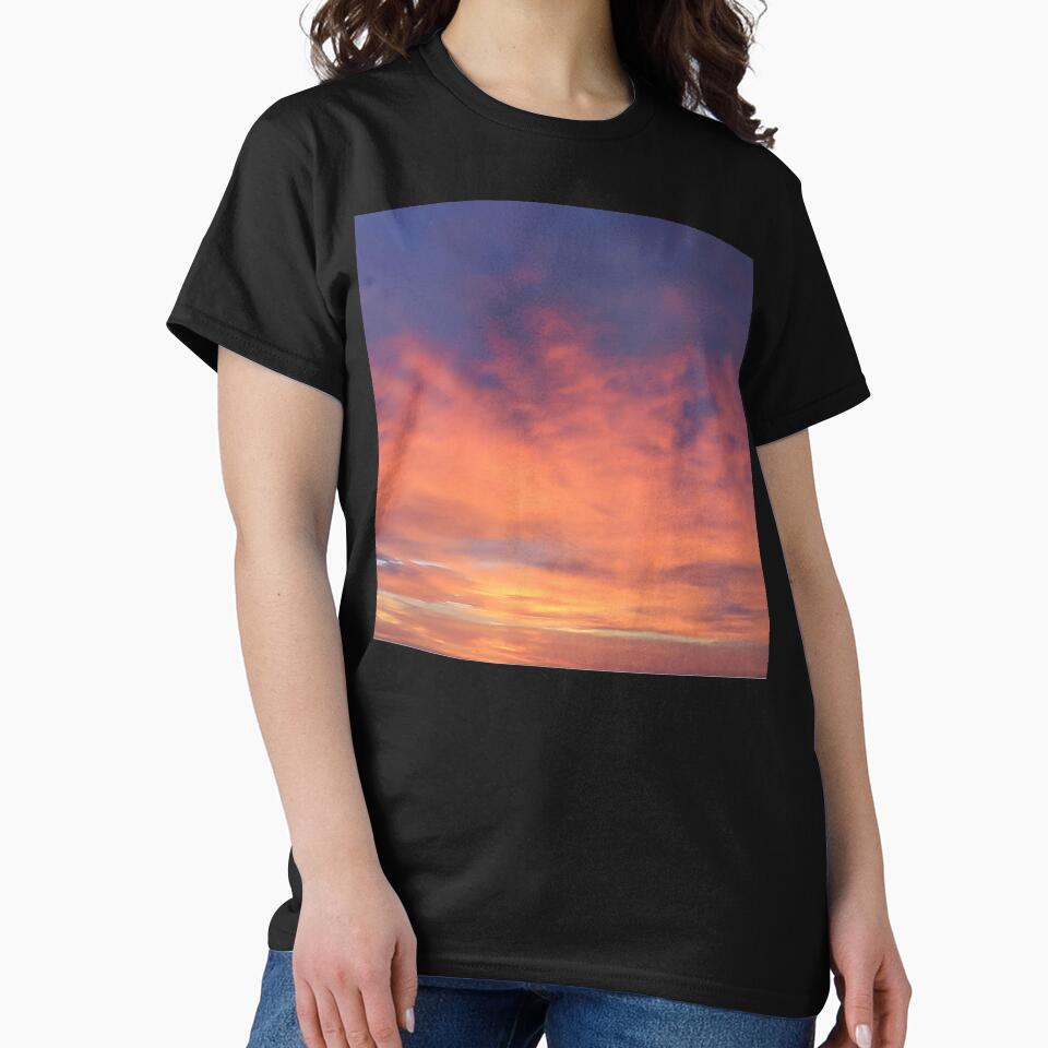 Spectacular Golden-Orange Hues Sunset Scenic Sky Art by DEC02