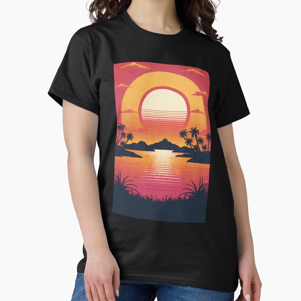 Aesthetic Sunset At River by theartcreatore