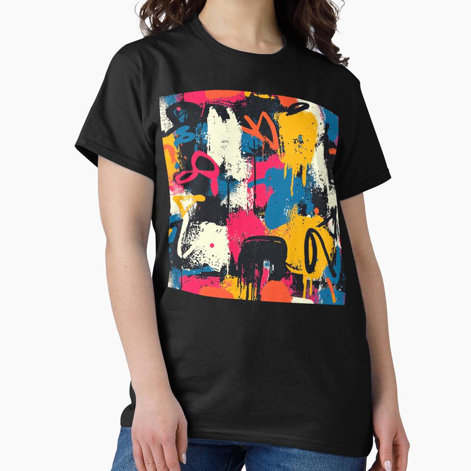 Grunge Urban Street Art Colorful Abstract Designs Mural by DEC02