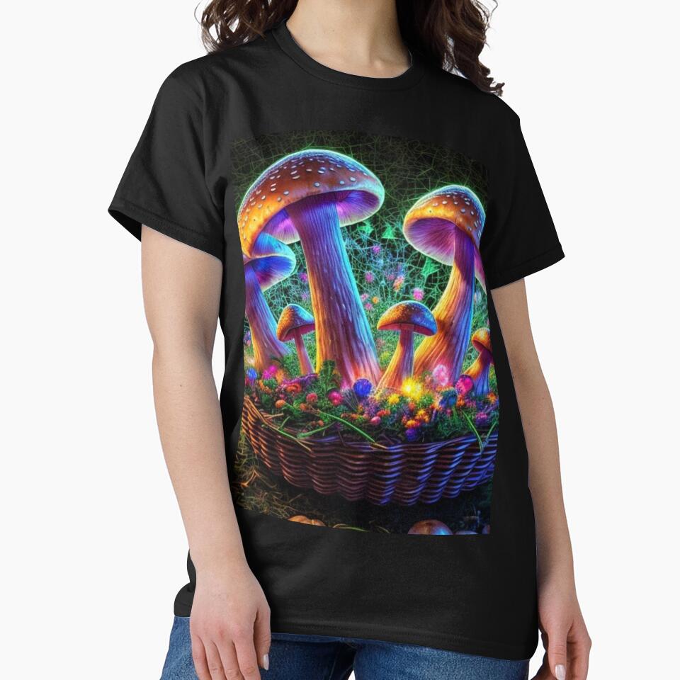 "Whimsical Wonderland: Cute Mushroom Delight Art Print" by Obinne