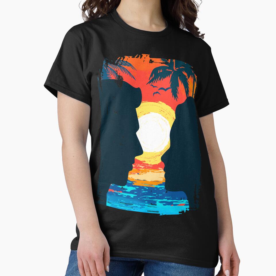 Love In The Beach Nature t-shirt by AYOUCHKA