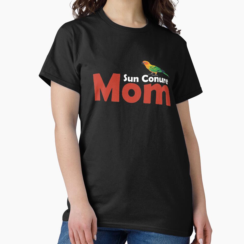 Sun Conure Mom Awesome Sun Conure Lover Shirt by drwigglebutts