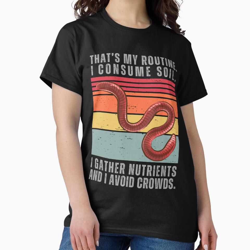 Earthworm Retro Sunset | Worm Vintage Retro Sunset by AussieWonders