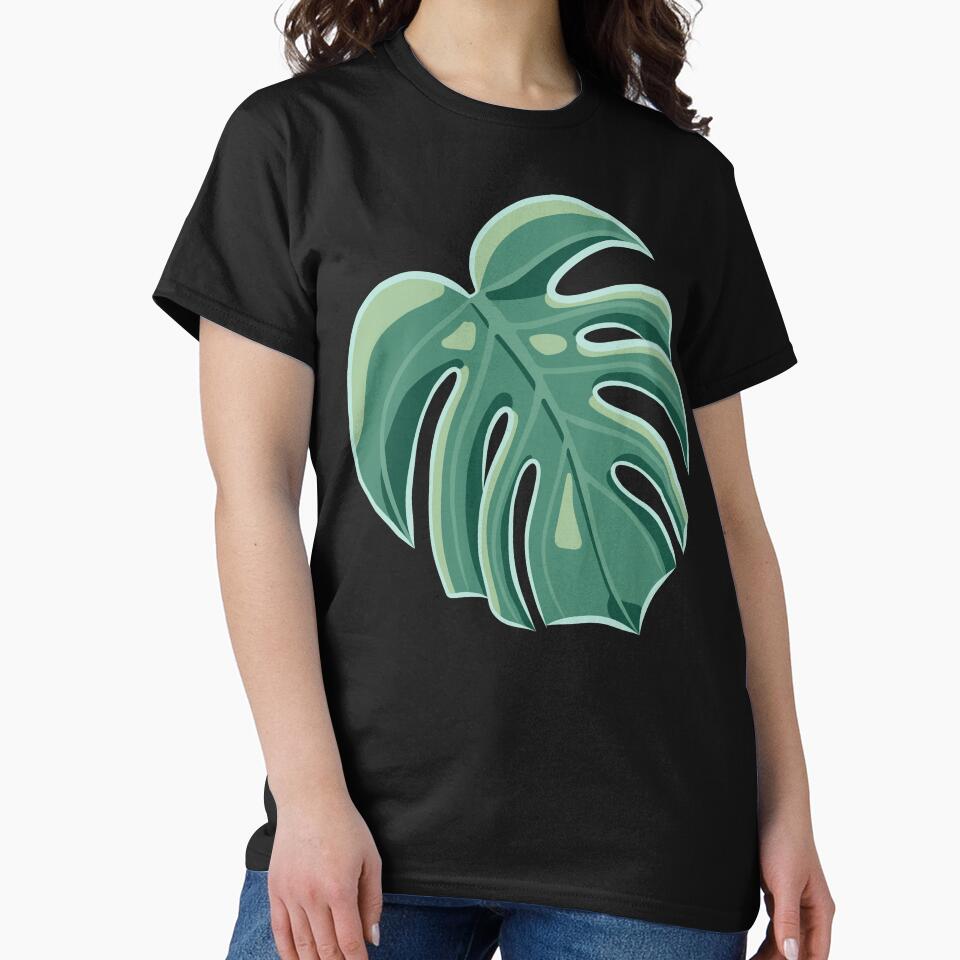Sully's Big Monstera Leaf on Turquoise by Scarlet-Moody