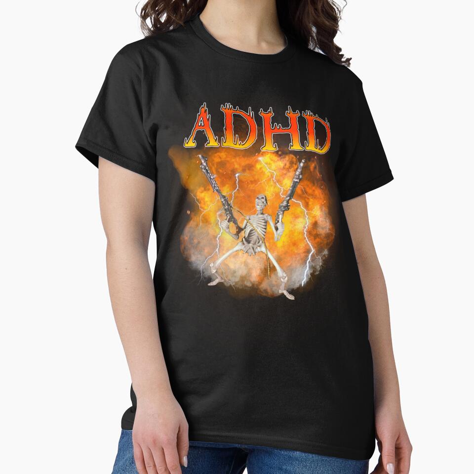 ADHD Skeleton with Machine Gun Meme by shoyy