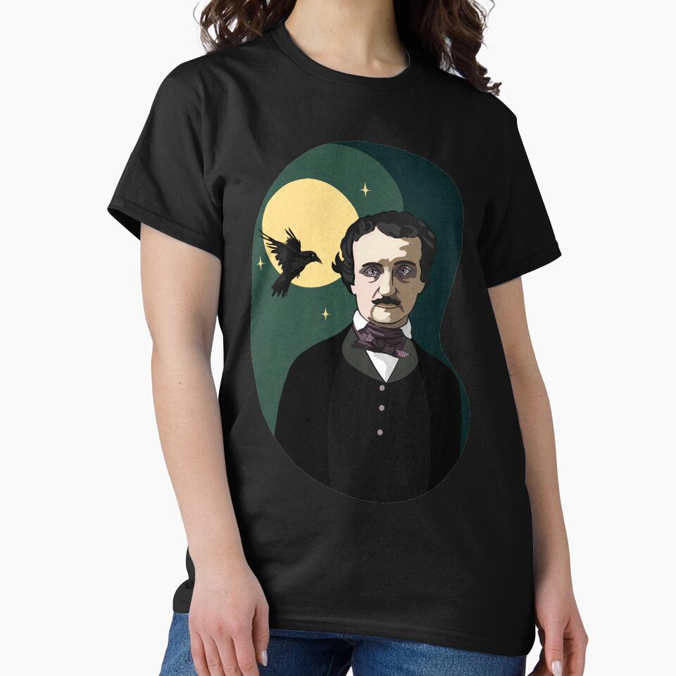 Edgar Allan Poe Raven moon by VioletAndOberon