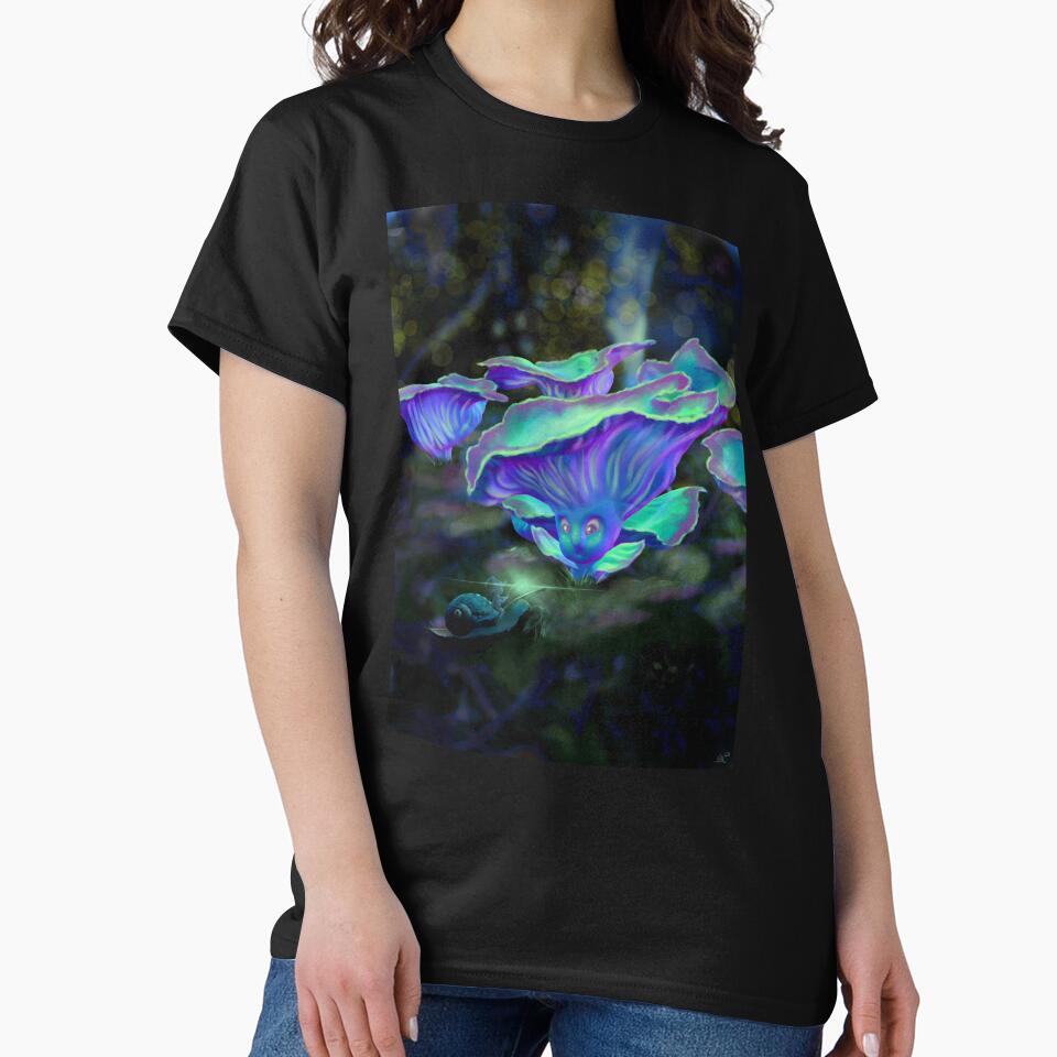 Ghostly cute psychedelic mushroom by SaskiaFranken