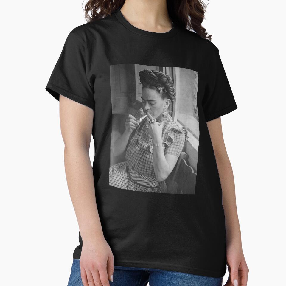 Frida lighting a Smoke by BubbleNinjaShop