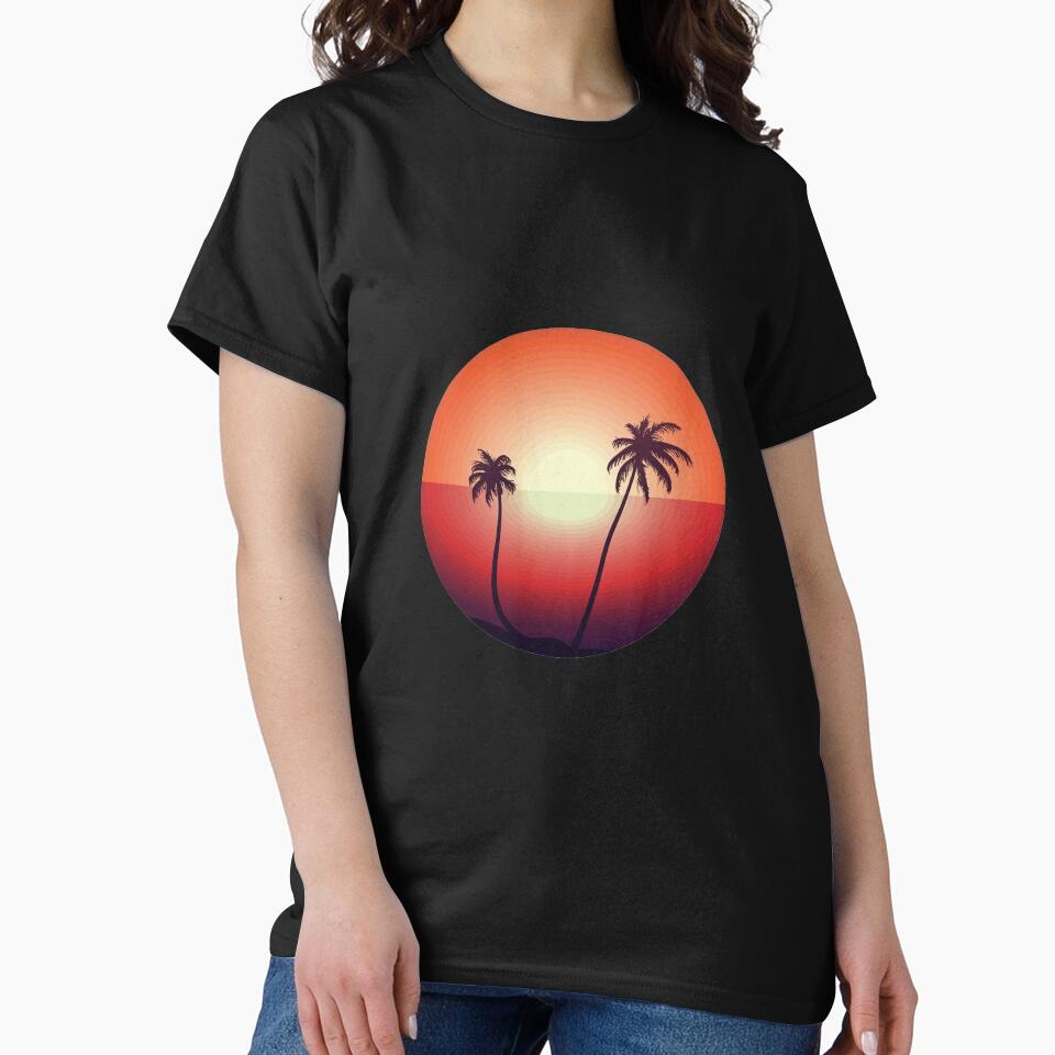 Tropical Retro Sunset by BitsndPieces
