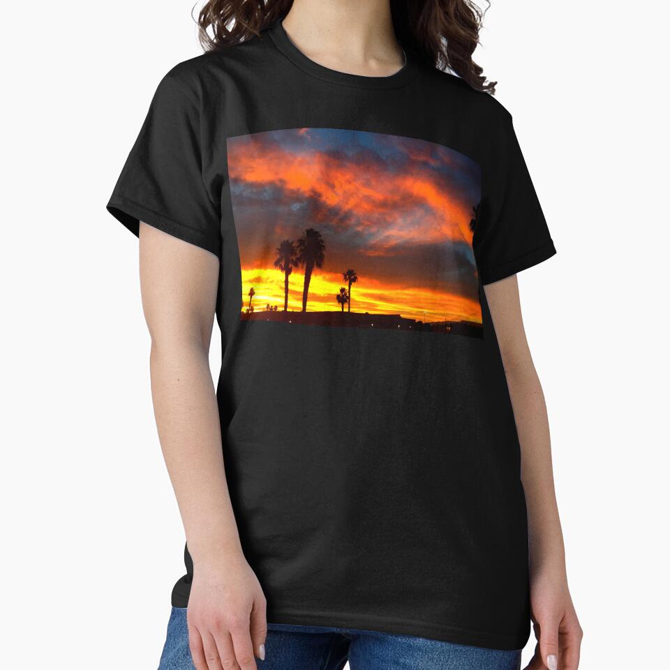 Red hot Palm treesSunset landscape by Iritof by iritof