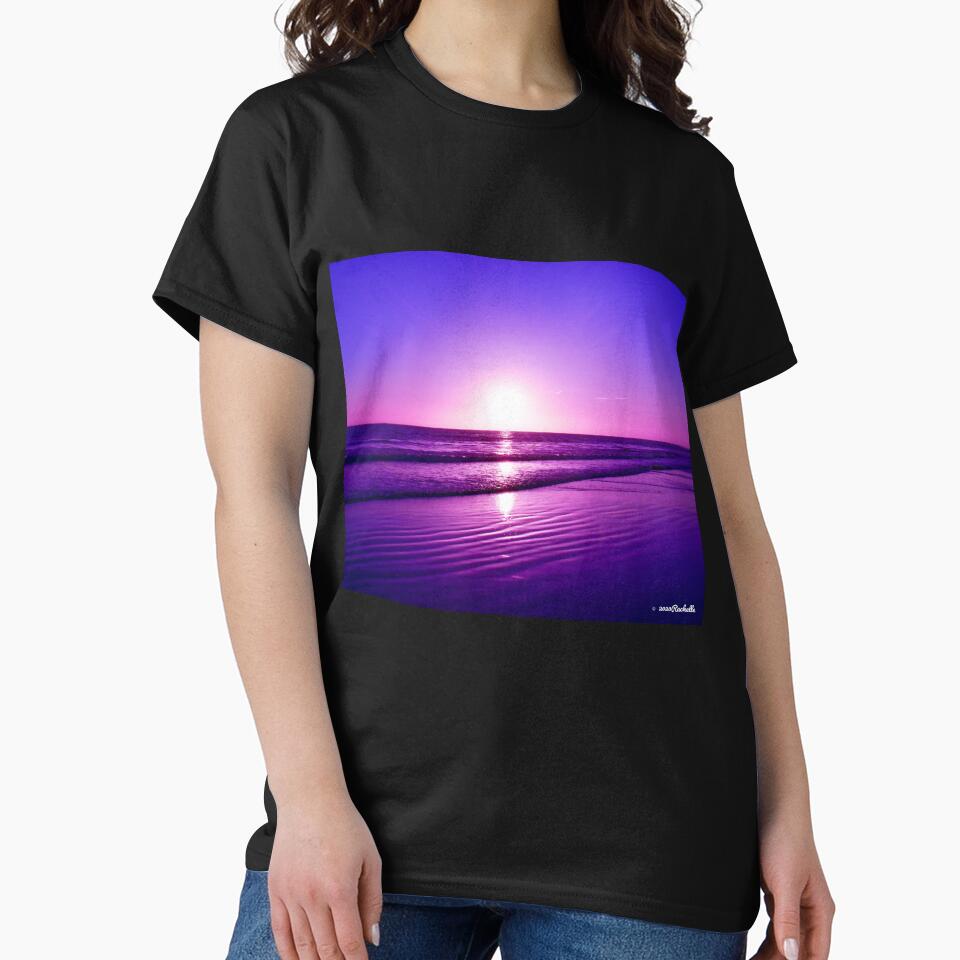 Stunning Shades of Purple Sunset over Ocean Fine Art Print by Yogibear & Rachelle